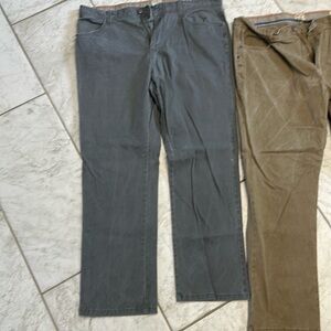 Two pairs of Red head canvas jeans and one pair of dress. I’ve only worn once